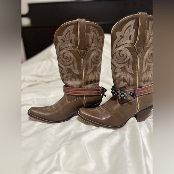 Brand new cowgirl boots. Worn once have not work again. Purchased at BootBarn. - Picture 2 of 4
